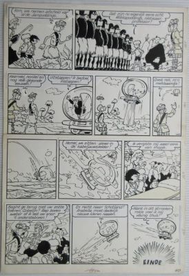 Nys, Jef - 1 Original page - Jommeke - De verloren zoon - eindplaat - 1965 | Catawiki