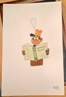 Dubout, Albert - 1 Original colour drawing - Humour blanc | Catawiki