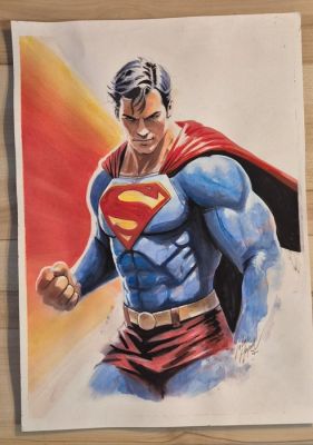 John Heijink - 1 Original colour drawing - Superman - Superman - 2020 | Catawiki