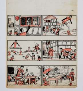 Danny Longlegs original April Fools Day artwork (1947) by Dudley… | Comic Book Auctions ltd