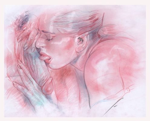 Salamanderlovers - 1 Original drawing - Salamanderlovers serie - "Glissando" - 2026 | Catawiki