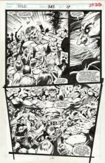 Keown, Dale - INCREDIBLE HULK (1962-99) #385 Half Splash | ComicConnect