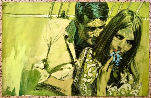 Sundquist, Thord - 1 Original colour drawing - Romántica - 1970 | Catawiki