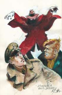 Follet. Illustration originale hommage à Jacobs | BDEnchères