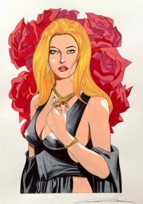 Candita, Giuseppe - 1 Original colour drawing - G. Candita - Eva Kant - ipnotica - 2024 | Catawiki