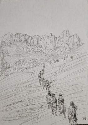 Jef (Martinez, Jean-François) - 1 Original drawing - Geronimo | Catawiki