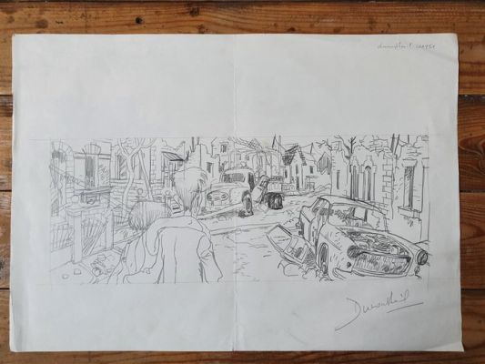 Dumontheil, Nicolas - 1 Original preliminary drawing - Malentendus - 1999 | Catawiki