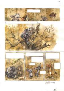 HAUSMAN René - Planche originale 36 de CHLOROPHYLLE