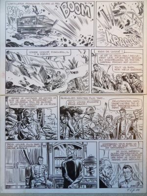 Funcken, Liliane en Fred - 1 Original page - Doc Silver - Originele pagina - gepubliceerd in weekblad Kuifje eind jaren ‘60