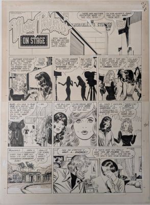 Leonard Starr - 1 Original page - Mary Perkins, On Stage - Page dominicale (sunday) originale du 21/07/1974 - 1974 | Catawiki