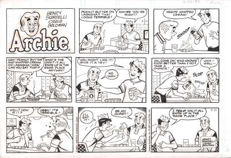Craig Boldman, Henry Scarpelli - Archie Strip 4/20/1997 - Jughead‘s Weird Food