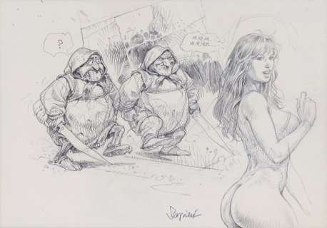 Serpieri | Druuna, illustration érotique à la mine de… | Millon