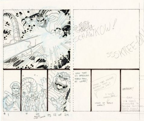 Adams, Arthur - GODZILLA (1995) #5 Preliminary Art | ComicConnect