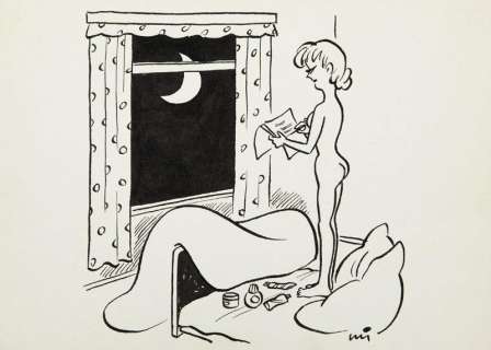 Gwidon Miklaszewski (1912 - 1999) | Gwidon Miklaszewski | "Kochany! Dziś byłam po raz pierwszy na plaży i chyba trochę za długo leżałam na słońcu". Lata 80. XX w. | Desa Unicum