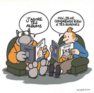 *GELUCK Philippe, *1954 [BE].  - Le Choc des Titans, 2016,  - acrylique sur toile [...]