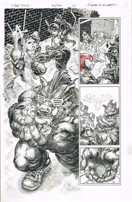 Freddie E. Williams II | TMNT (2024) (Issue 20/300, Pg 12) 11 x 17 | Freddie E. Williams II