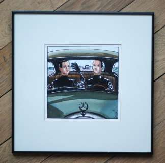 Loustal, Jacques | original drawing  - Kraftwerk / The Mix  - Ã€ suivre 166-(1991) | Catawiki