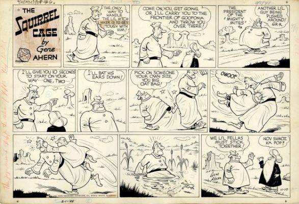 Ahern, Gene - SQUIRREL CAGE SUNDAY Sunday Strip
