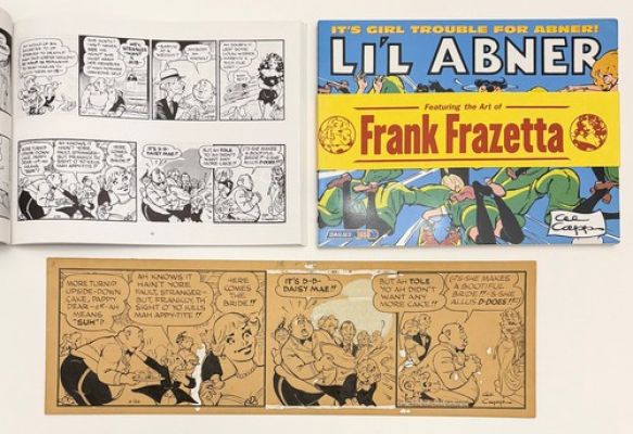 FRANK FRAZETTA! Al Capp ORIGINAL COMIC ART 1958 Li’L Abner Daily Strip Daisy Mae | eBay US