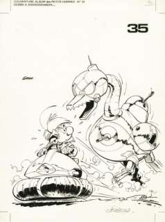 Lot 476 - Seron. Couverture originale Petits hommes