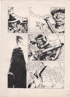 Enrique Breccia | Tavola originale ‘La soldadera’ – Eura editoriale, prima a episodi su Lanciostory dal 1995, poi  I Giganti dell’avventura, 1998 – Cm. 30 x 40. | Art e Fumetto