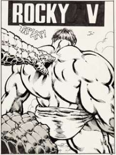 Dale Keown Rocky V Thing/Hulk Partial Story  Pages 1-4 Original Art (1986).... (Total: 4 Original Art) | Heritage