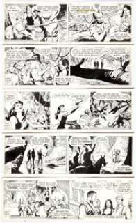 Dan Barry and Bob Fujitani Flash Gordon Daily Comic Strip Original Art Group of 5 (King Features, 1985) | Heritage