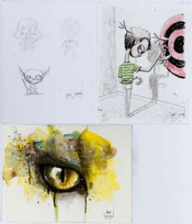 Gary Shipman Illustration Original Art Group of 3 (2012). Some great examples of the range of talent from Gary -
