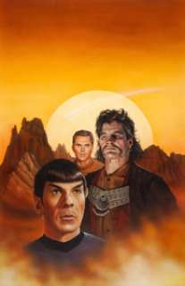 Keith Birdsong Star Trek #56 "Legacy" Paperback Novel Cover Painting Original Art (Pocket Books, - | Heritage