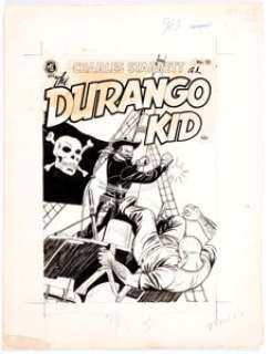 Joe Certa Charles Starrett as the Durango Kid Cover Original Art (Magazine Enterprises, 1951). The most - | Heritage