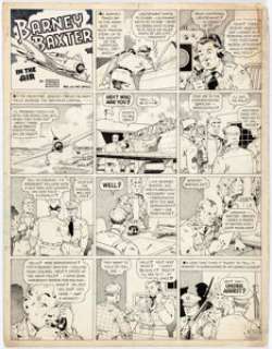 Frank Miller Barney Baxter In the Air Sunday Comic Strip Original Art dated 9-14-41 (King Features Syndicate, - | Heritage