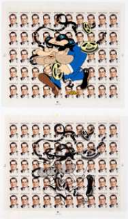 Skip Williamson "Nixon On the Run" Painted Illustration and Preliminary  Original Art (1995). A most - | Heritage