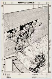 Herb Trimpe G.I. Joe Special Missions #9  Unused Cover Original Art (Marvel, 1988).... | Heritage