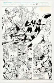 Alan Davis Excalibur #63 Page 30 Original Art (Marvel, 1993). A confrontation between the Warpies and Captain - | Heritage