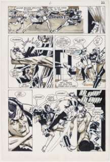 Howard Chaykin American Flagg! #6 Story Page 20 Original Art (First, 1984). Flagg crashed through a roof and - | Heritage