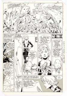Keith Giffen and Larry Mahlstedt Legion of Super-Heroes #301 Story Page 3 Original Art (DC, 1983). Legion Role - | Heritage