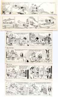 Clifford McBride Napoleon Daily Comic Strip Original Art Group of 6 (Lafave Newspaper Features, 1952). Six - | Heritage