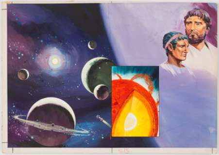 Gerry Wood Look and Learn Two-Page Spread Illustration Original Art (IPC, c. 1974). A gorgeous double-page -