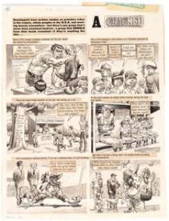 Bill Ward Cracked #119: "A Cracked Guide to Little League" Partial Story Original Art Group of 3 - | Heritage