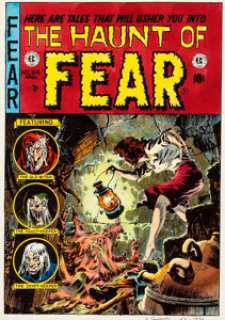 Graham Ingels and Marie Severin EC Portfolio #5 "Haunt of Fear #24" Cover Color Production Art - | Heritage