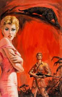 Woman Hunt Paperback Novel Cover Painting Original Art (Ace, 1959).... | Heritage