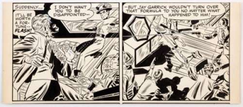 Carmine Infantino - Flash Partial Page Original Art (DC, c. 1947-49).... | Heritage