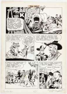 Dick Ayers Tim Holt #10 Complete 5-Page Story Original Art (Magazine Management, 1949).... | Heritage