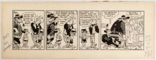 Jack Davis and John Verpoorten Marshal Dullard Original Art Comic Strip (Unpublished, 1959).... | Heritage