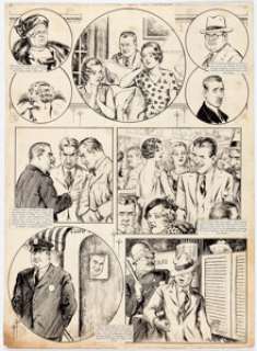 W. E. Hill The Hill Page/Essays in Pictures Sunday Comic Strip Original Art dated 7-24-32 (Chicago Tribune Syndica... | Heritage