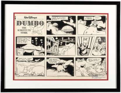 Richard Moore Treasury of Classic Tales "Dumbo in The Substitute Stork" Sunday Comic Strip Original Art dated 2-26... | Heritage