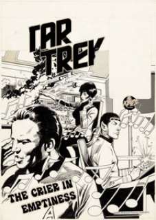 Neal Adams Studio Star Trek: The Crier in Emptiness PR-26 Cover and Partial Story Pages 9-11 Original Art Group of... (Total: 4 Original Art) | Heritage