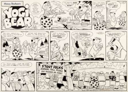 Harvey Eisenberg Yogi Bear Sunday Comic Strip dated 11-17-63 (McNaught Syndicate, 1963).... | Heritage