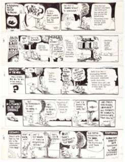 Dan O’Neill Odd Bodkins Daily Comic Strip Original Art Group of 5 (Chronicle, 1969).... (Total: 5 Original Art) | Heritage