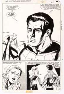 Bob Hall and Jim Mooney Spectacular Spider-Man #74 Page 19 Original Art (Marvel, 1983).... | Heritage